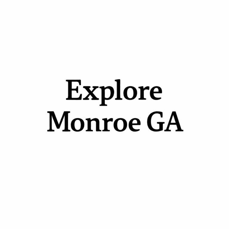 Explore Monroe GA – Local Business Directory
