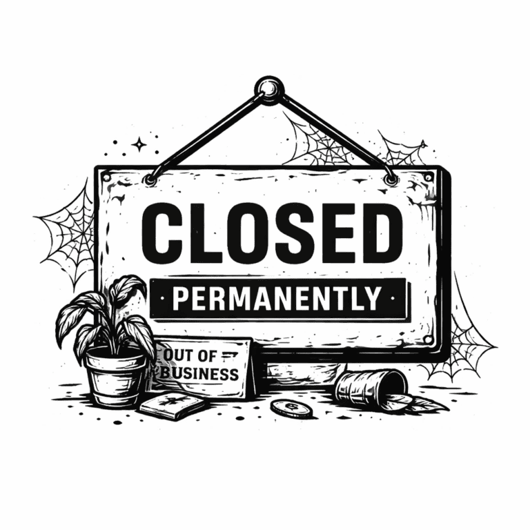 Business Closed Permanently Icon – Monroe GA Directory